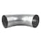 Heavy Duty Mfg Elbow, Exhaust, 90 Deg, Short Radius, Od Both Ends, Aluminized, 5 In. Dia, 10.5 In 12A-550A - alternate 2